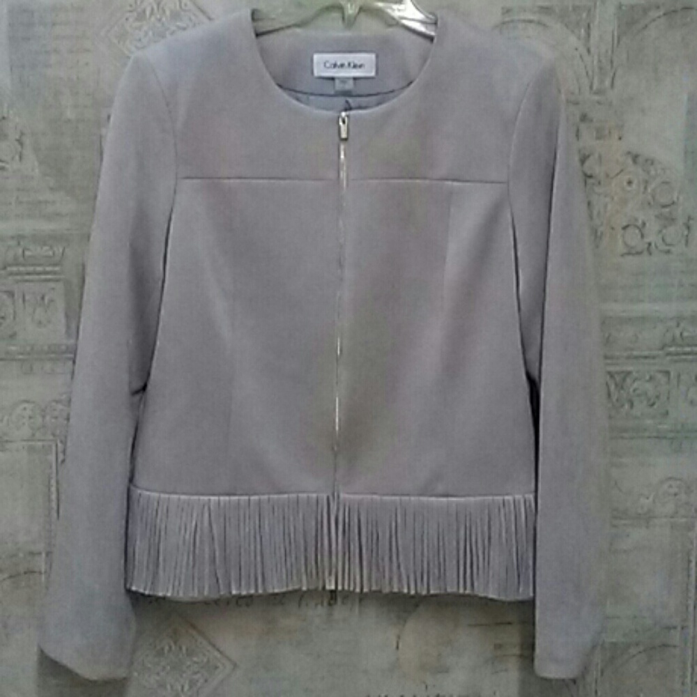 Calvin Klein Faux Suede Jacket NWOT